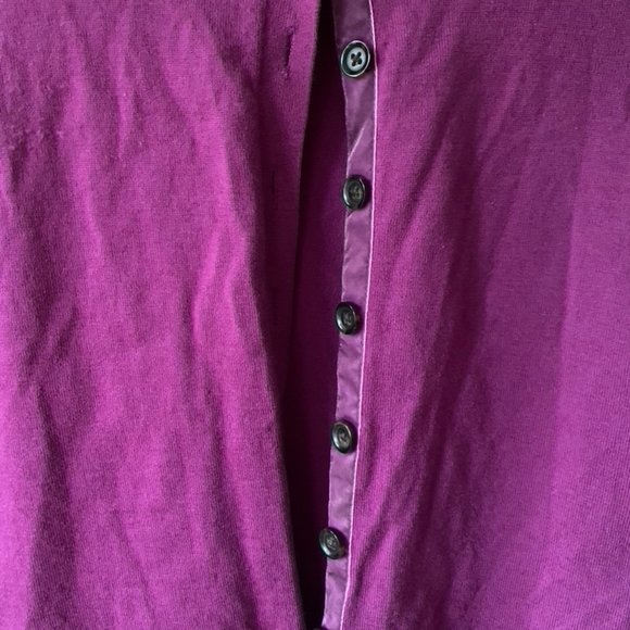 Banana Republic Pink cardigan with cute velvet detail - Picture 3 of 6